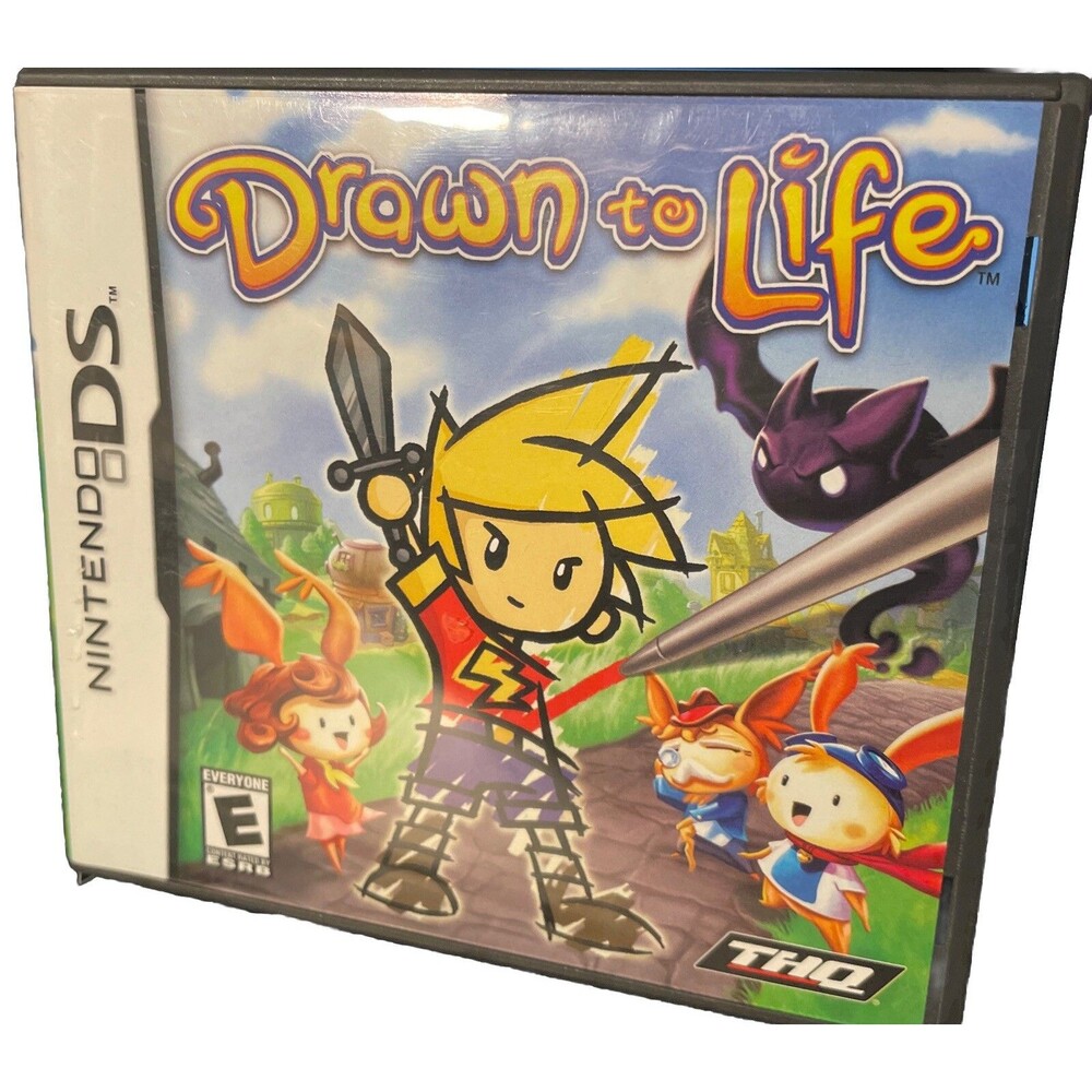 NO GAME! Drawn to Life (Nintendo DS, 2007) CASE ART AND MANUAL ONLY